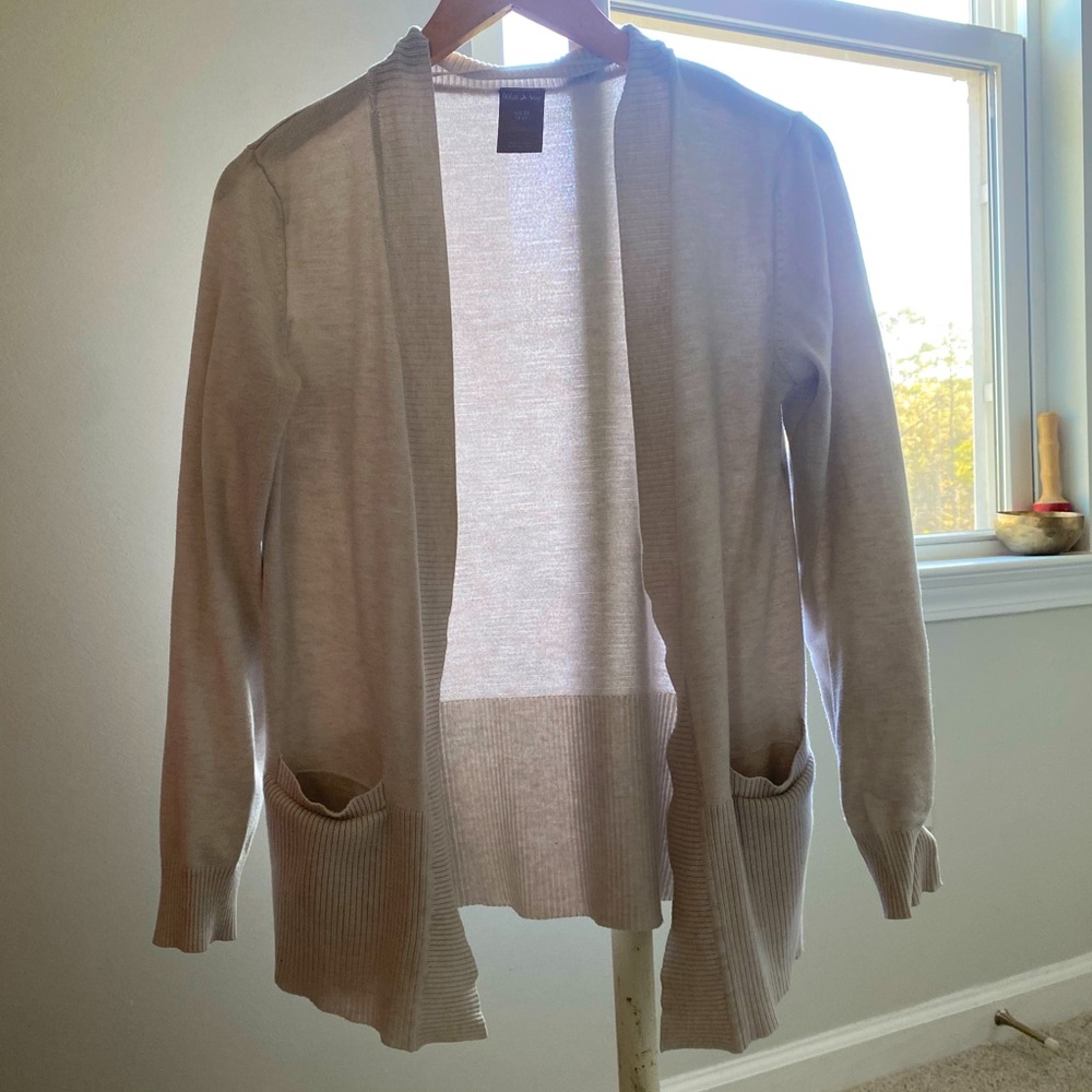 Cream shawl cardigan